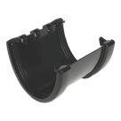 FloPlast Hi-Cap uPVC Half Round Union Bracket Black 115mm