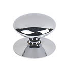 Traditional Victorian Cabinet Door Knobs Polished Chrome 38mm 5 Pack