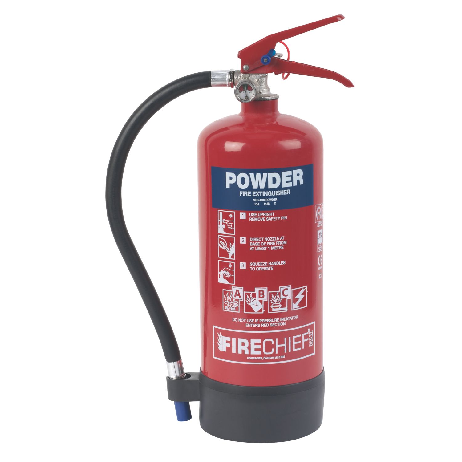 Firechief Dry Powder Fire Extinguisher 3kg (4735H)