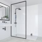 Multipanel Hydrolock Bathroom Waterproof Wall Panel  Gloss Frost White 2400mm x 580mm x 11mm