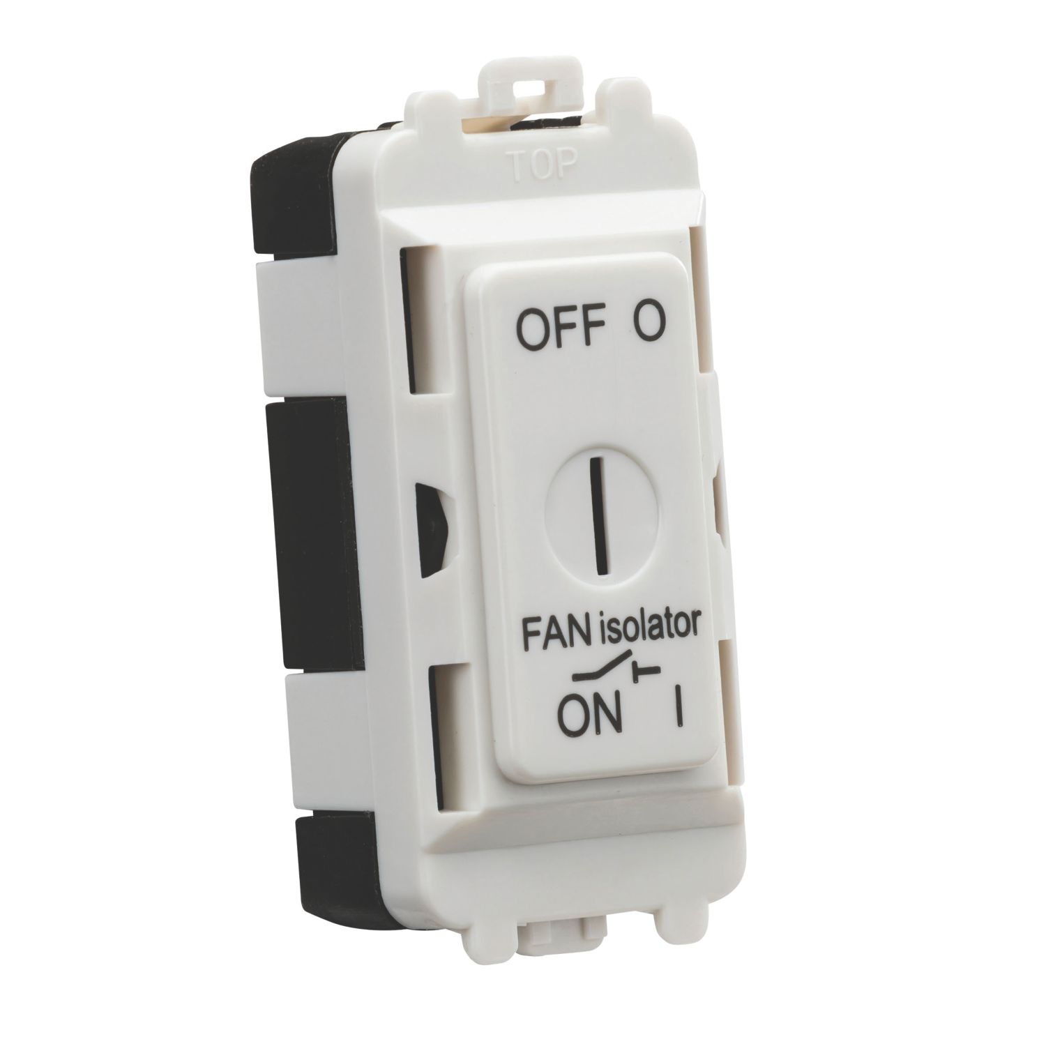 Knightsbridge Key Operated 10A Grid 3-Pole Fan Isolator Switch White (473CR)