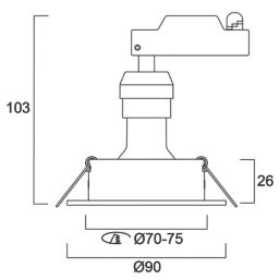 Sylvania Sylspot Tilt  LED Warm White Spotlights White 4.5W 345lm 3 Pack