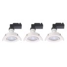 Sylvania Sylspot Tilt  LED Warm White Spotlights White 4.5W 345lm 3 Pack