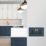 Varilight  13A 2-Gang SP Switched Socket + 4A 20W 2-Outlet Type A & C USB Charger Midnight Blue with Black Inserts