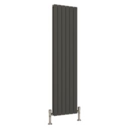 Reina Harley Double 1600mm x 420mm 3681BTU Anthracite Vertical Designer Radiator