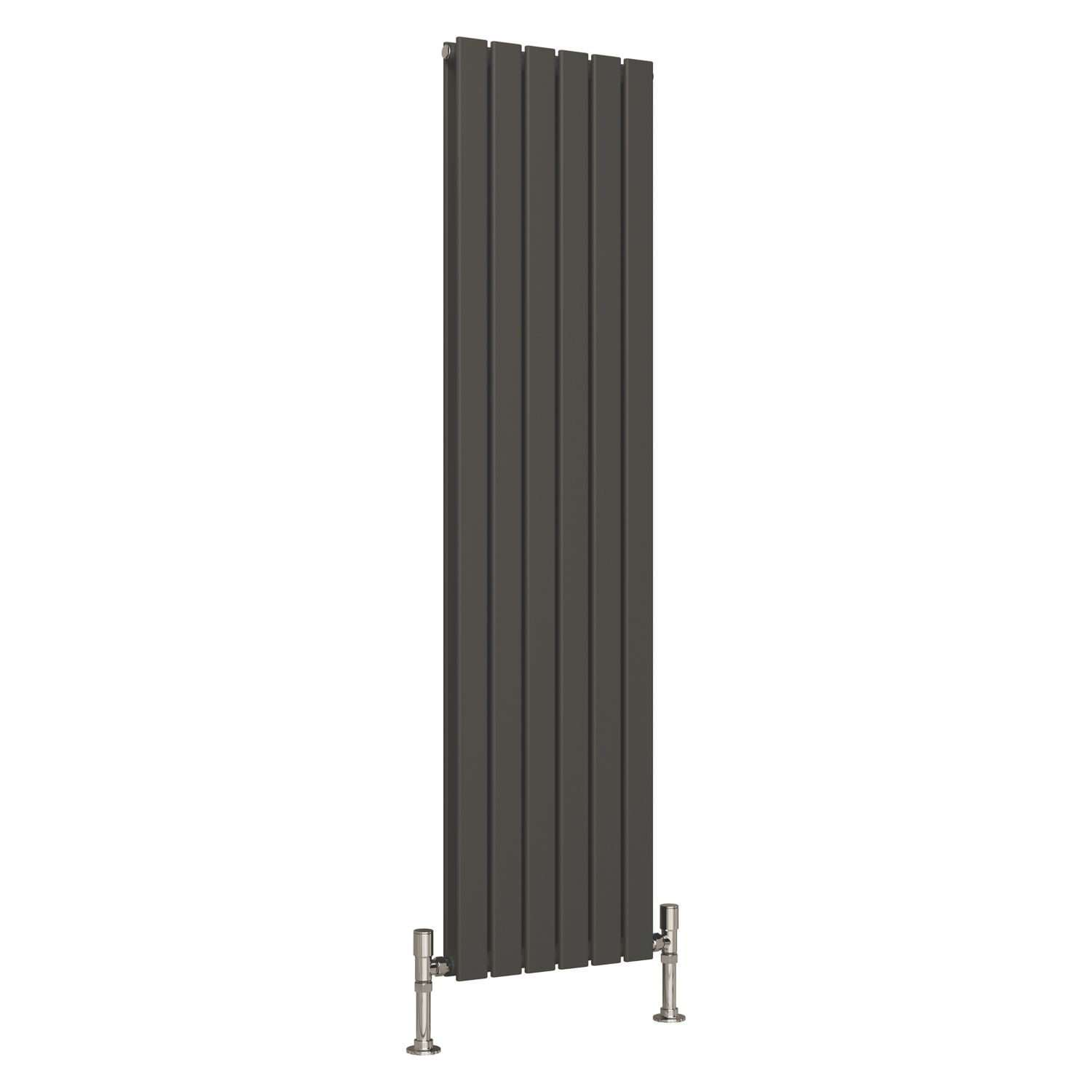 Reina Harley Double 1600mm x 420mm 3681BTU Anthracite Vertical Designer Radiator (473EE)