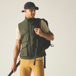 Regatta Anti Insect Travel Light Bodywarmer Dark Khaki X Large 51" Chest
