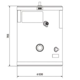 Gledhill  Direct Unvented  Hot Water Cylinder 90Ltr