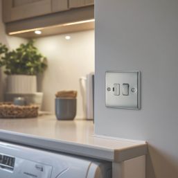 British General Nexus Metal 13A Switched Fused Spur  Polished Chrome