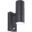 Luceco Azurar Outdoor Up/Down Wall Light With PIR Sensor Black