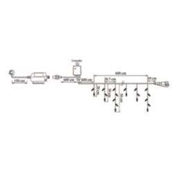 ExtendLite 100 LED Indoor & Outdoor Ice White Icicle Christmas Lights