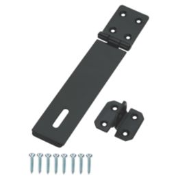 Smith & Locke Hasp & Staple Black Powder-Coated 152mm