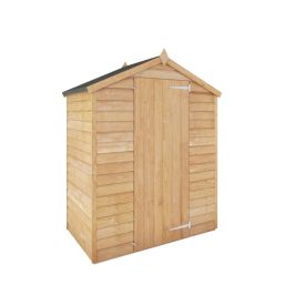 Mercia Value Windowless 5' x 2' 6" (Nominal) Apex Overlap Timber Shed