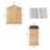 Mercia Value Windowless 5' x 2' 6" (Nominal) Apex Overlap Timber Shed