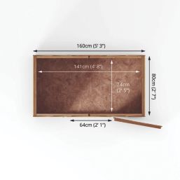 Mercia Value Windowless 5' x 2' 6" (Nominal) Apex Overlap Timber Shed