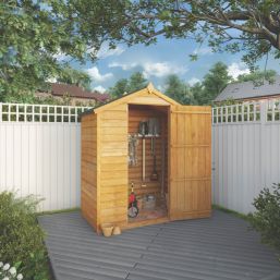 Mercia Value Windowless 5' x 2' 6" (Nominal) Apex Overlap Timber Shed