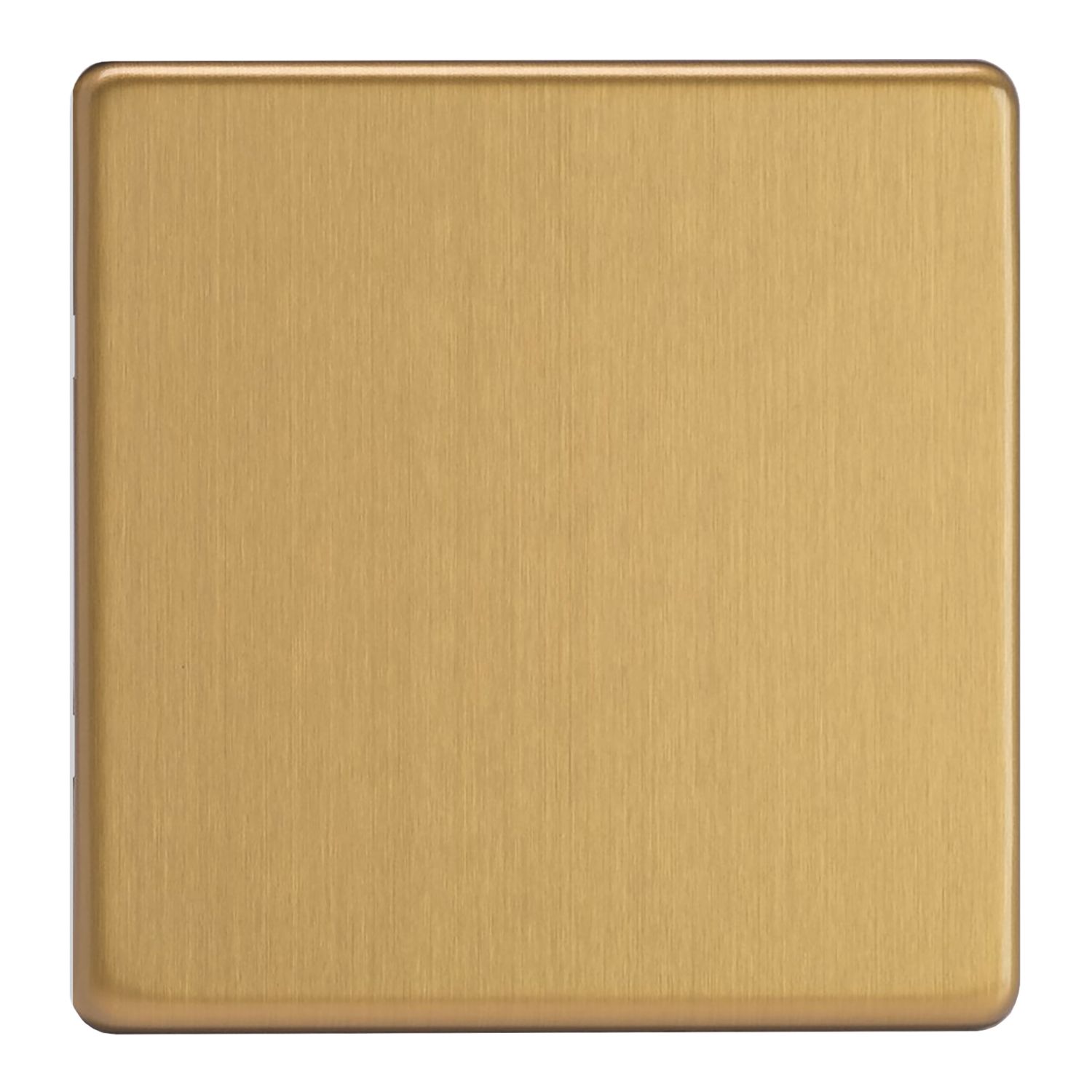 Varilight 1-Gang Blanking Plate Brushed Brass (473YT)