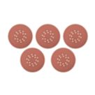 Titan   80 Grit 18-Hole Punched Multi-Material Sanding Sheets 225mm 5 Pack