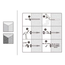 Easyfix  TX Short Expansion Frame Fixings 8mm x 100mm 40 Pack