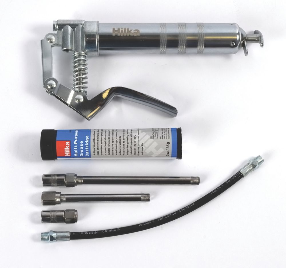 Hilka ProCraft Manual Grease Gun Set 6 Pieces Screwfix