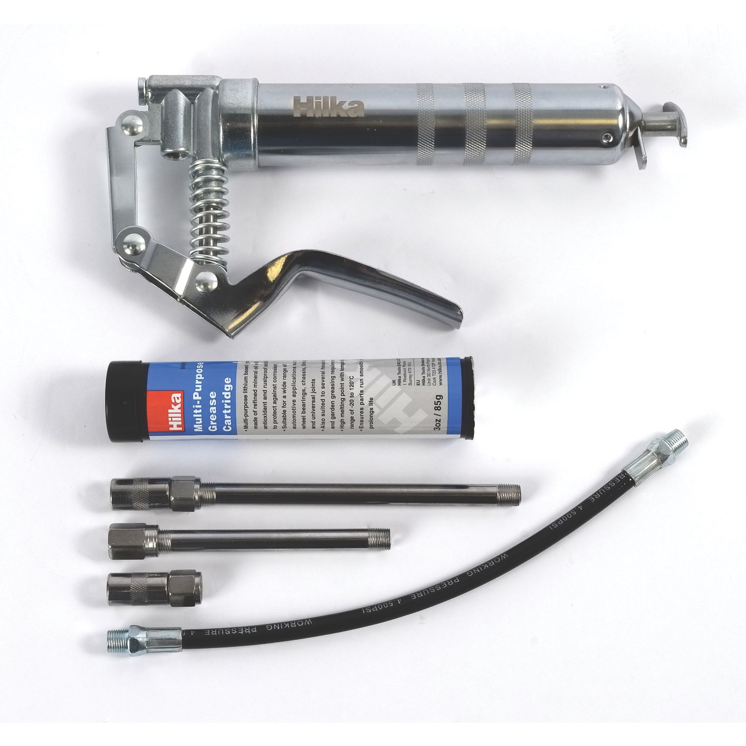 Hilka Pro-Craft Manual Grease Gun Set 6 Pieces (4744R)