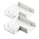 Tower  Flat Trunking Angle 38mm x 16mm 2 Pack