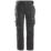 Snickers 6241 Work Trousers Black 33" W 35" L