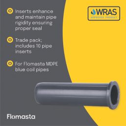 Flomasta MDPE Pipe Inserts 25mm 10 Pack