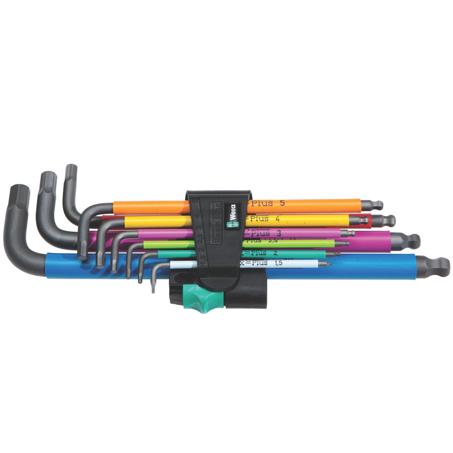 Wera L-Keys Metric Multicolour BlackLaser Hex-Plus Set 9 Pieces (474FP)
