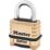 Master Lock  Weatherproof  Combination  Padlock Brass 58mm