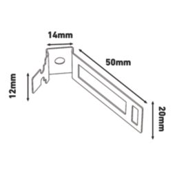 D-Line Pre-Galvanised Steel Safe-D Conduit Saddles 20mm Silver 100 Pack