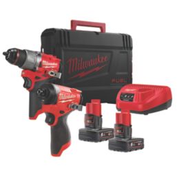 Refurb Milwaukee M12FPP2A2-602X 12V 2 x 6.0Ah Li-Ion RedLithium Brushless Cordless Twin Pack
