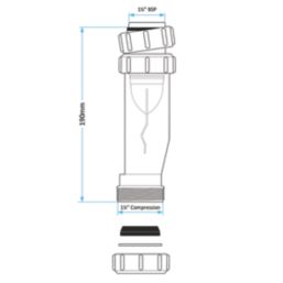 Viva Magna WTSTC32 Universal Self-Closing Waste Valve 32mm x 32mm