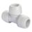 Hep2O  Plastic Push-Fit Equal Keyless Tee 22mm 10 Pack