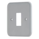 Contactum  1-Module Grid Metal Clad Faceplate