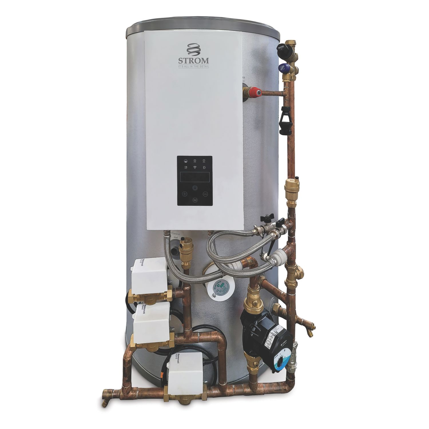 Strom Total One 170Ltr Indirect Unvented Electric Heat Only Pre-Plumbed Boiler & Cylinder 11kW (474RT)