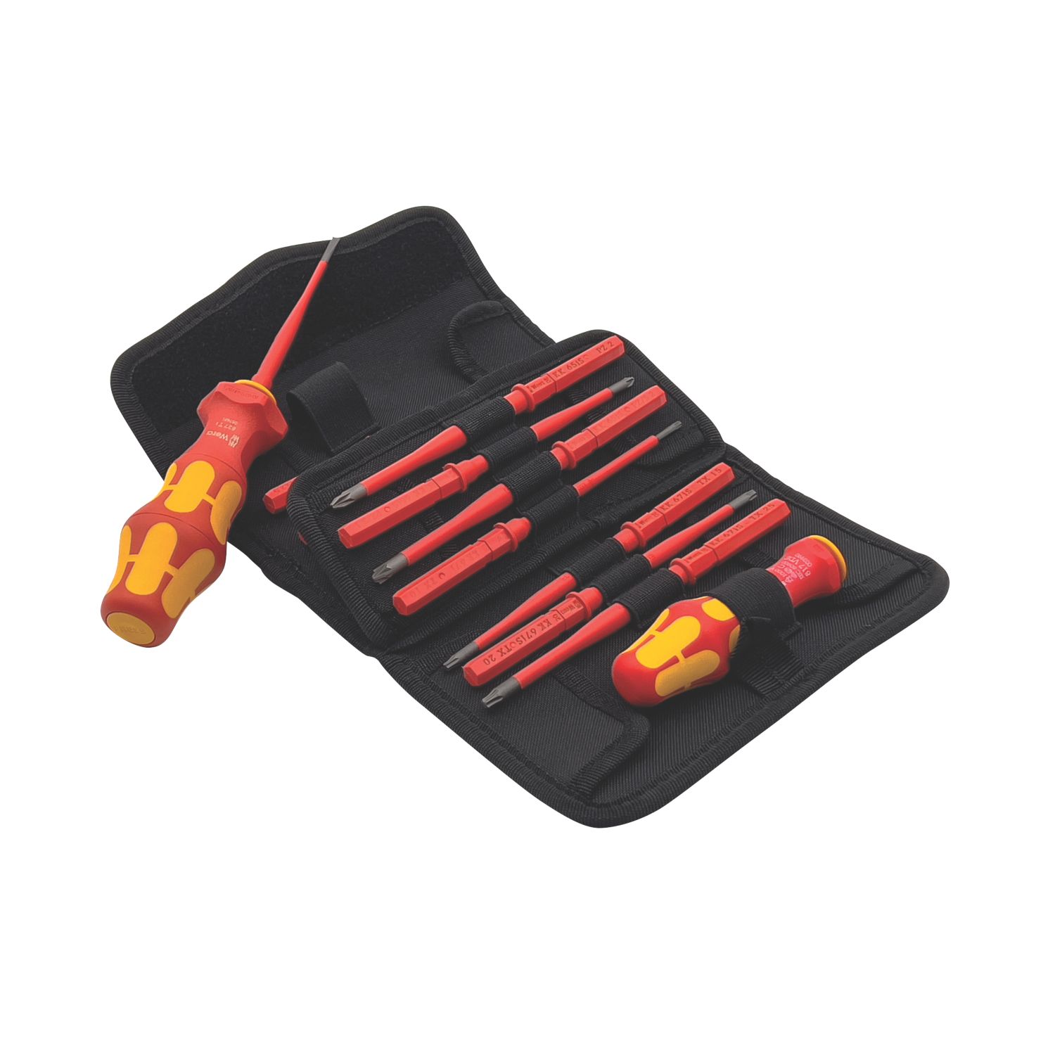 Wera Kraftform Kompakt Turbo i 1 VDE Interchangeable Screwdriver Set 16 Pieces (474TX)