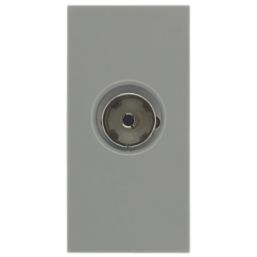 British General  Modular Isolated Coaxial TV / FM Socket Grey