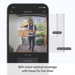 Ring  Wireless Smart Video Doorbell Satin Nickel