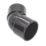 FloPlast Solvent Weld Bends 135° Black 32mm 5 Pack