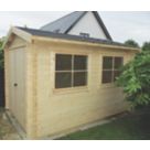 Shire Quantock 8' x 10' (Nominal) Apex Timber Log Cabin