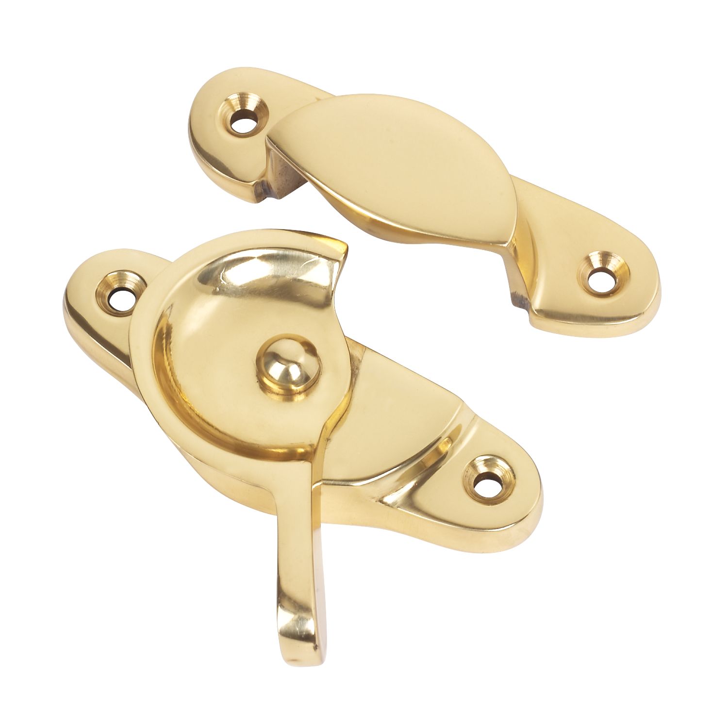 Fitch Fastener Polished Brass 65mm x 35mm (47567)