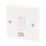 Crabtree Capital 20A 1-Gang DP Fridge Freezer Switch White