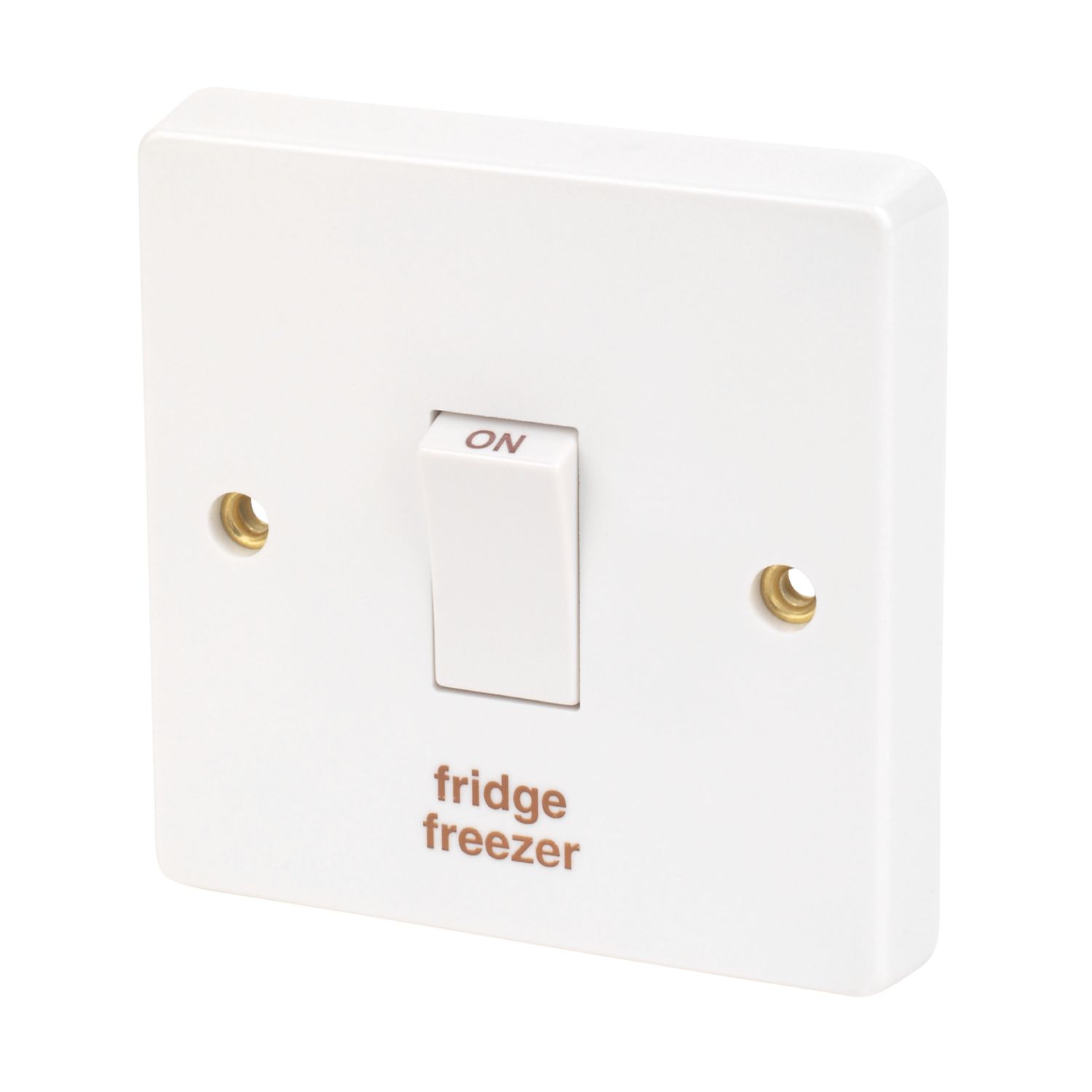 Crabtree Capital 20A 1-Gang DP Fridge Freezer Switch White (4757J)
