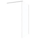 Palermo  Semi-Framed Showerwall Glass Chrome 500mm x 1950mm