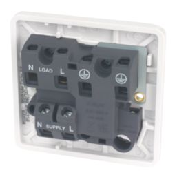 Hager Sollysta WMSSU83FON 13A Switched Fused Spur & Flex Outlet with LED White