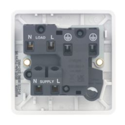 Hager Sollysta WMSSU83FON 13A Switched Fused Spur & Flex Outlet with LED White