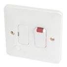 Hager Sollysta WMSSU83FON 13A Switched Fused Spur & Flex Outlet with LED White