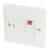 Hager Sollysta WMSSU83FON 13A Switched Fused Spur & Flex Outlet with LED White
