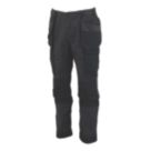 DEWALT Lubec Work Trousers Grey / Black 34" W 31" L